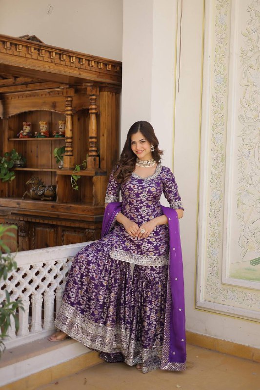 PREMIUM DESIGNER READYMADE TOP-GHARARA-DUPATTA COLLECTIONS