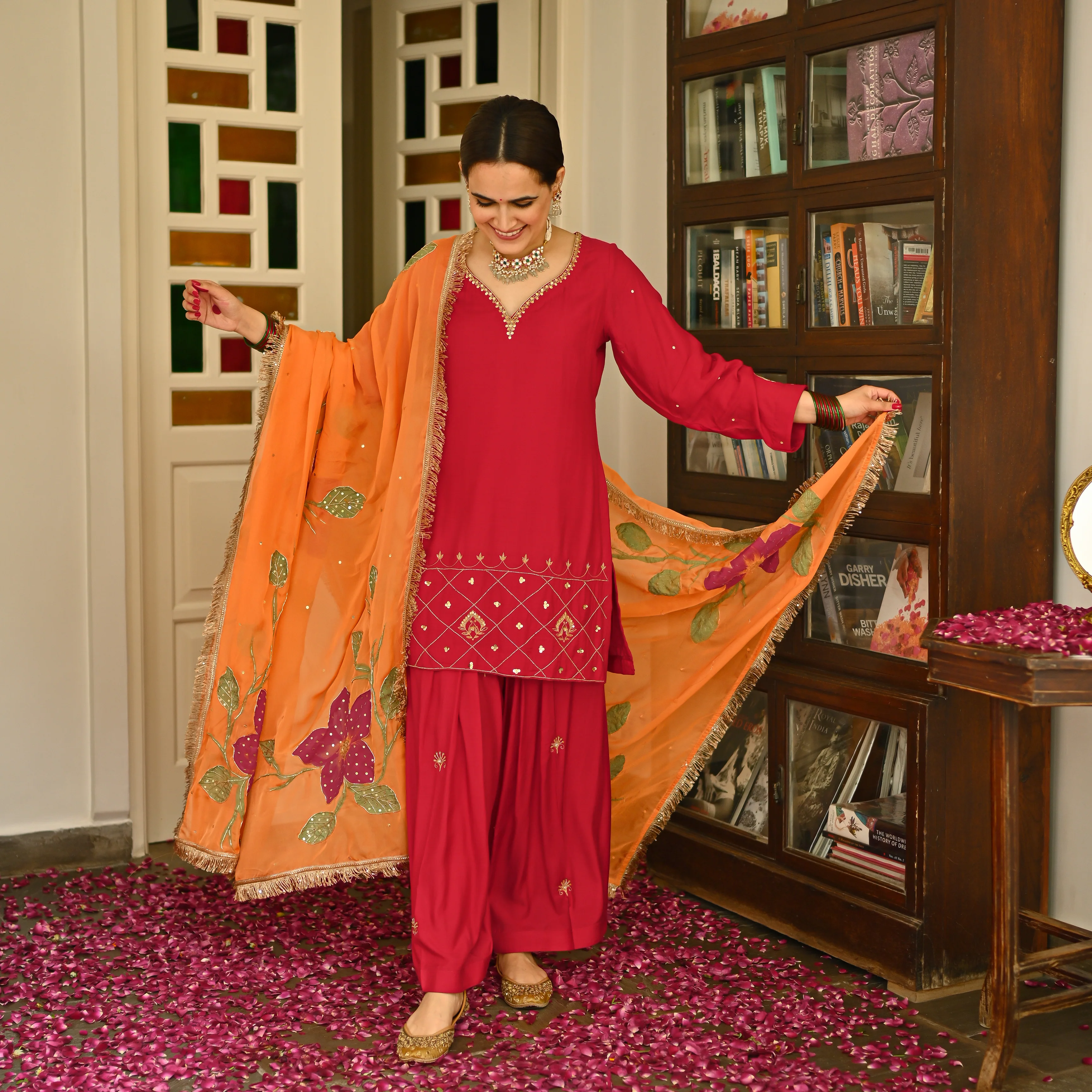 COTTON SILK KURTA SET