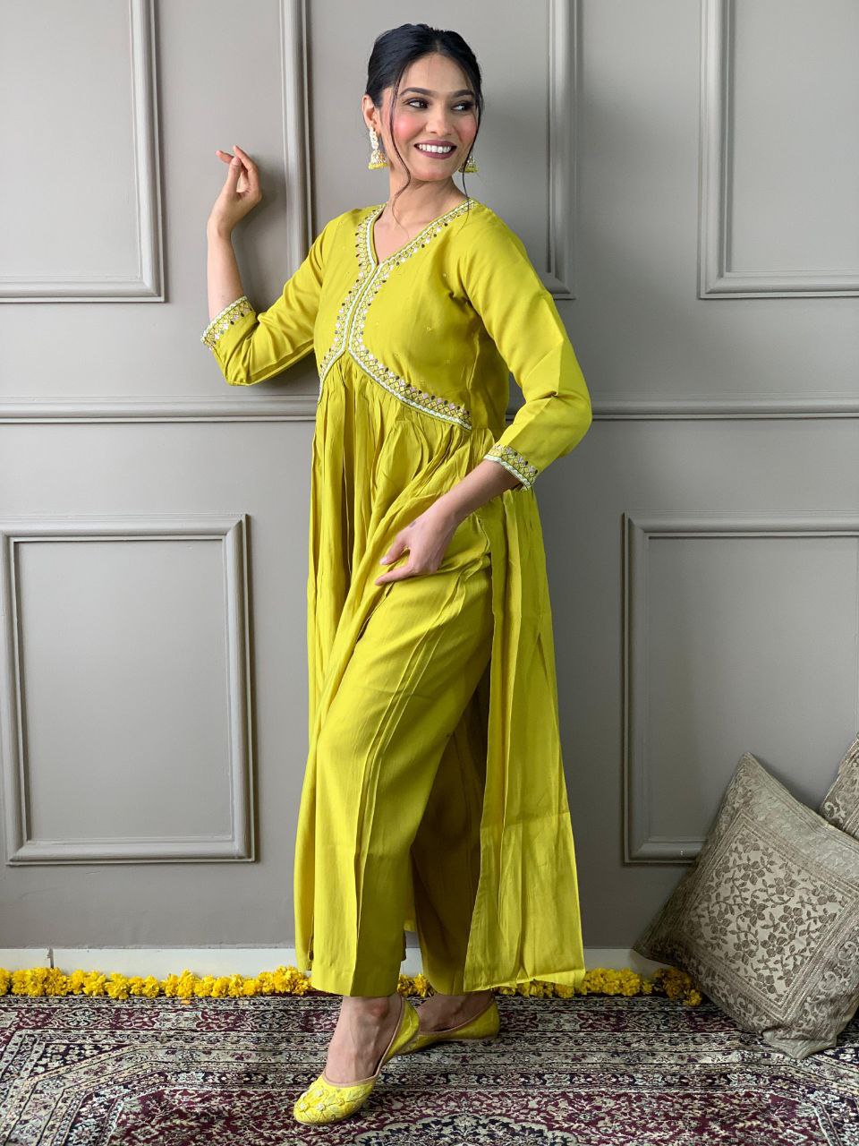 Viscos chandery kurta set