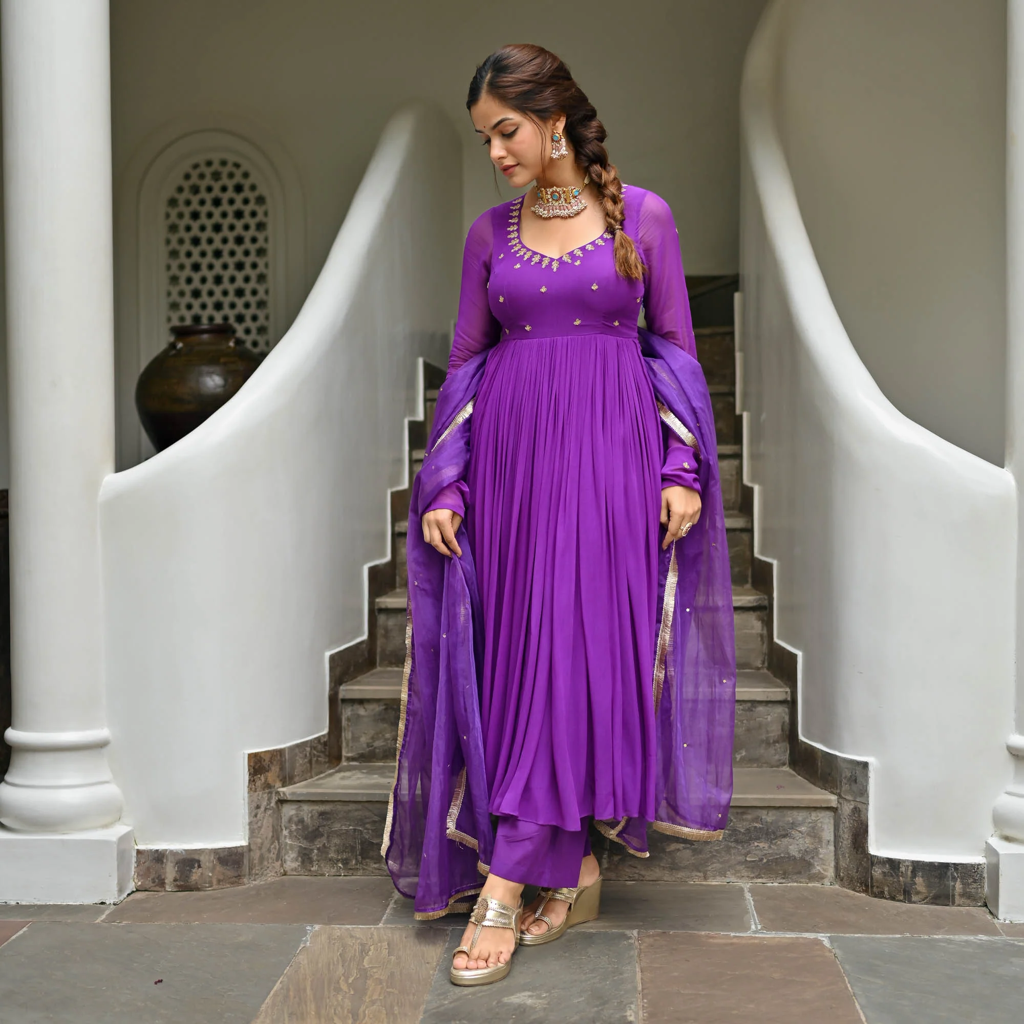 GEORGETTE KURTA SET