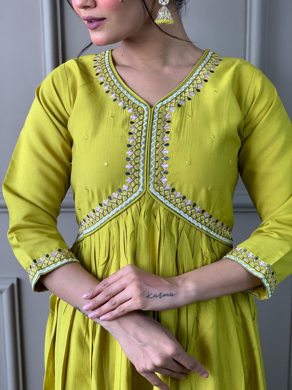 Viscos chandery kurta set