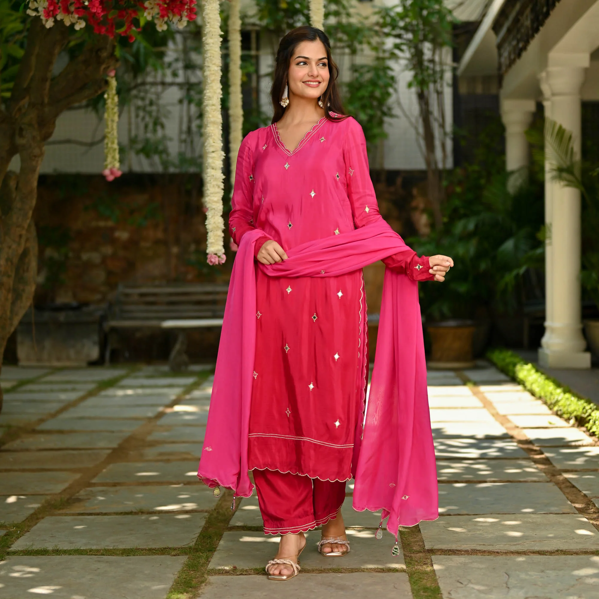 SILK KURTA SET