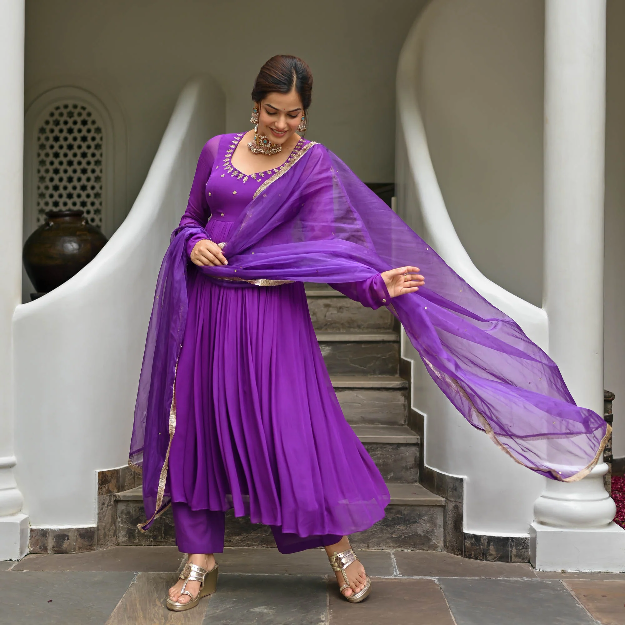 GEORGETTE KURTA SET