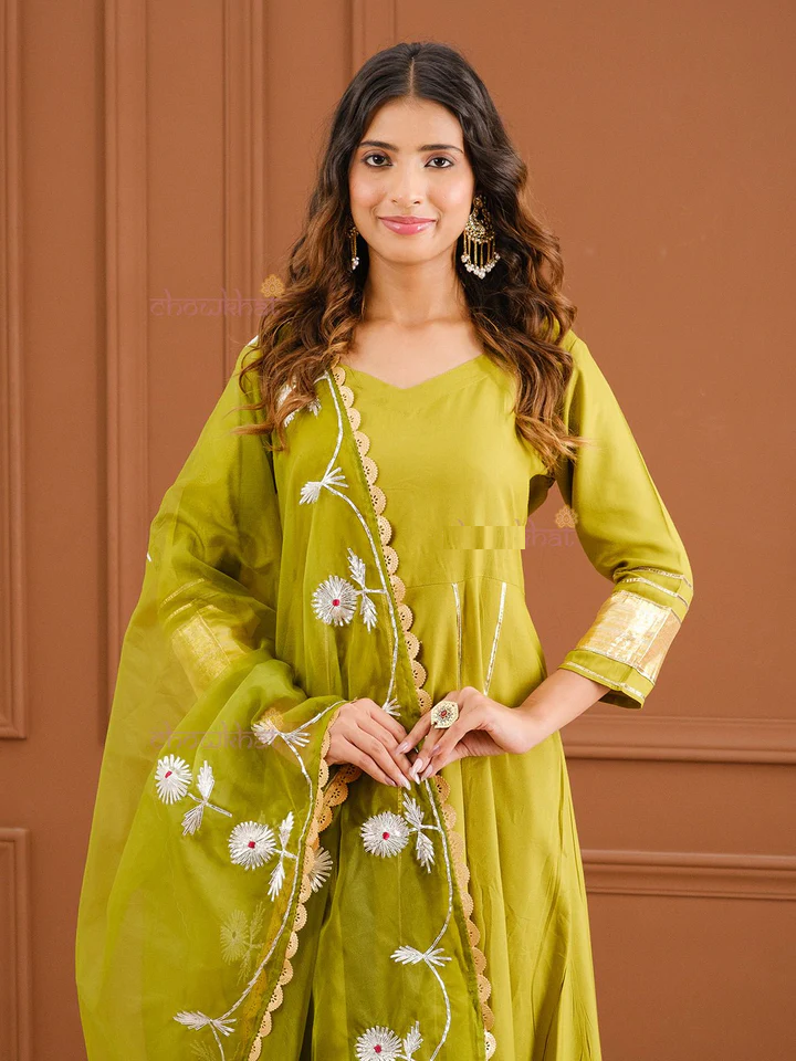 Aline Suit Set with Gota Work