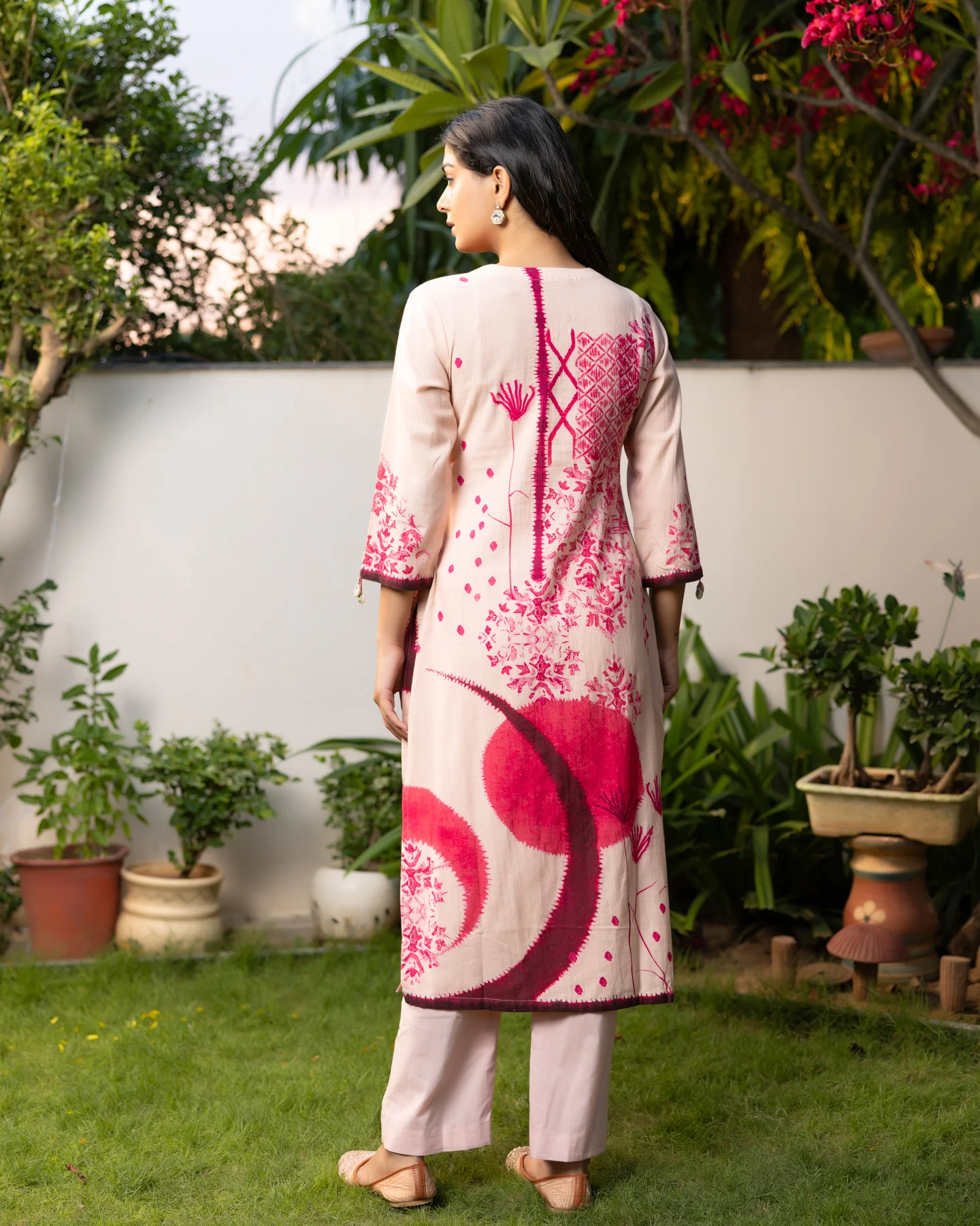 Blushing Pink Floral kurta set