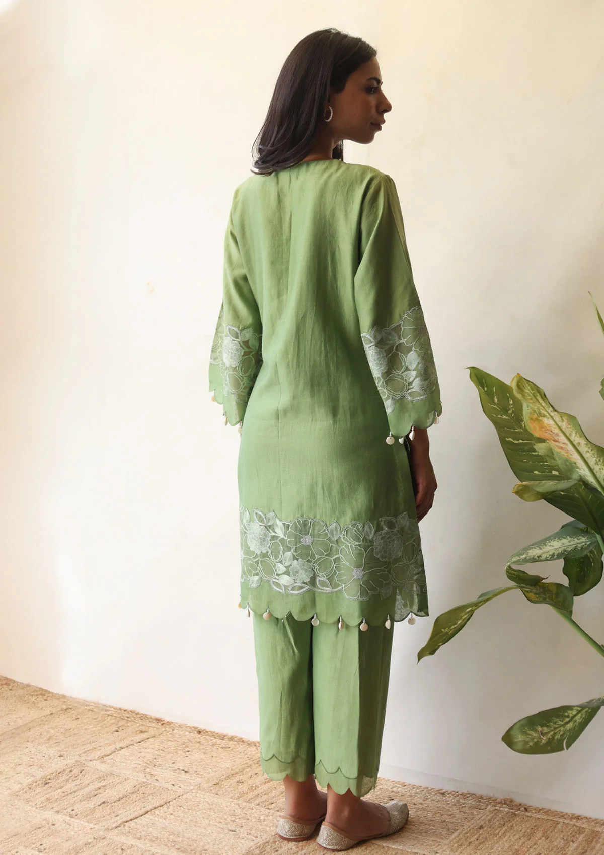 Applique Kurta Set