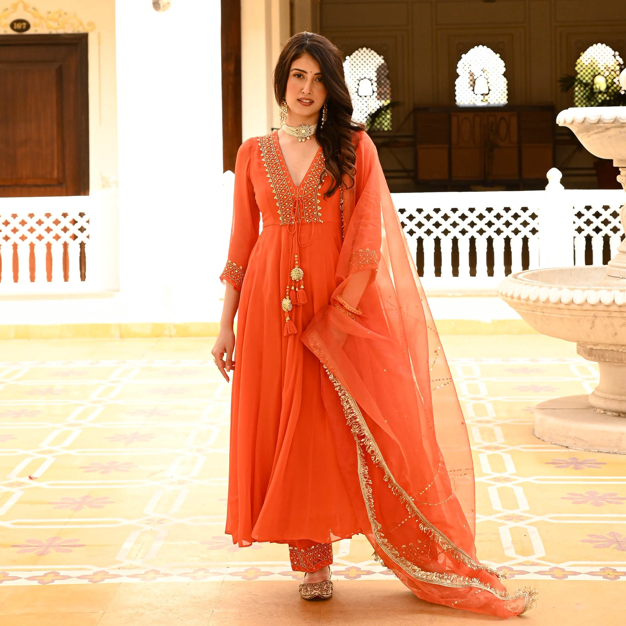 GEORGETTE KURTA SET