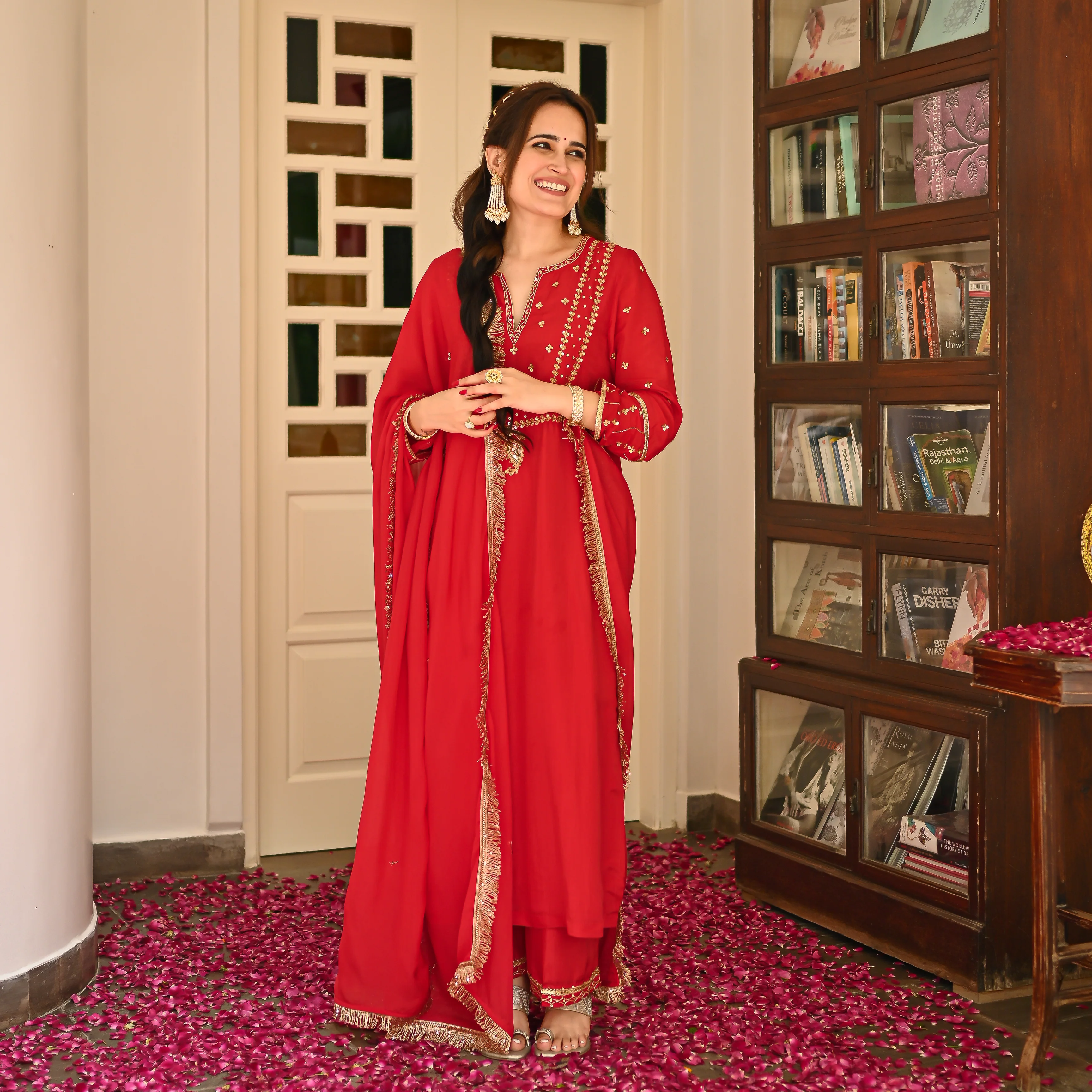 SILK AND SOFT ORGANZA KURTA SET