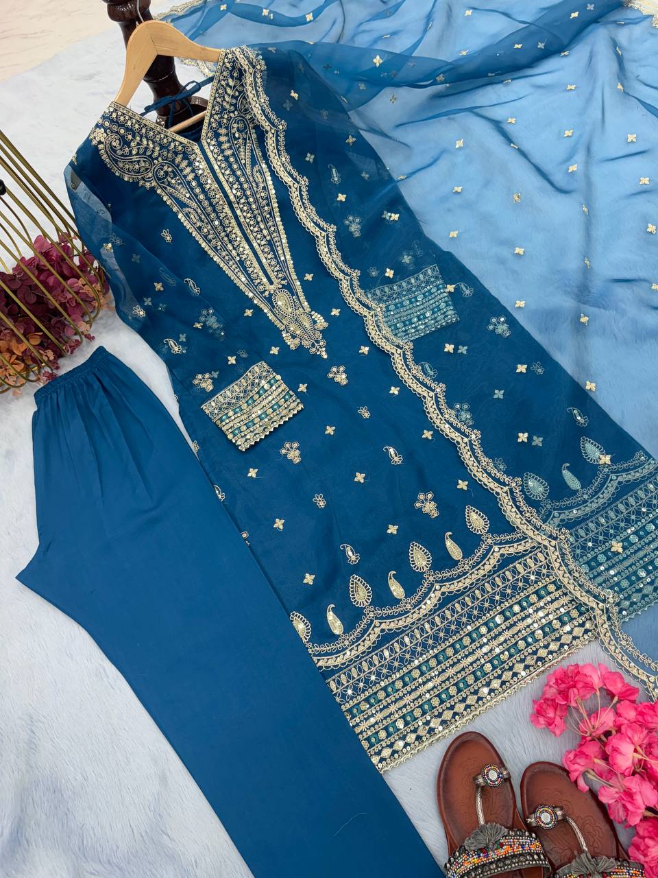 PREMIUM DESIGNER READYMADE TOP BOTTOM & DUPATTA COLLECTIONS