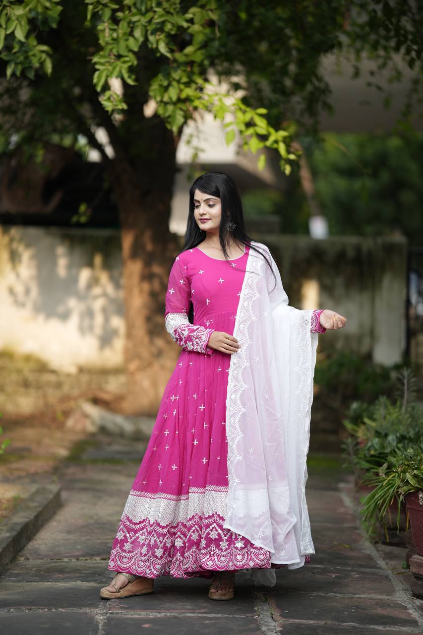 PREMIUM READYMADE ANARKALI SUIT SET [3 PIS]