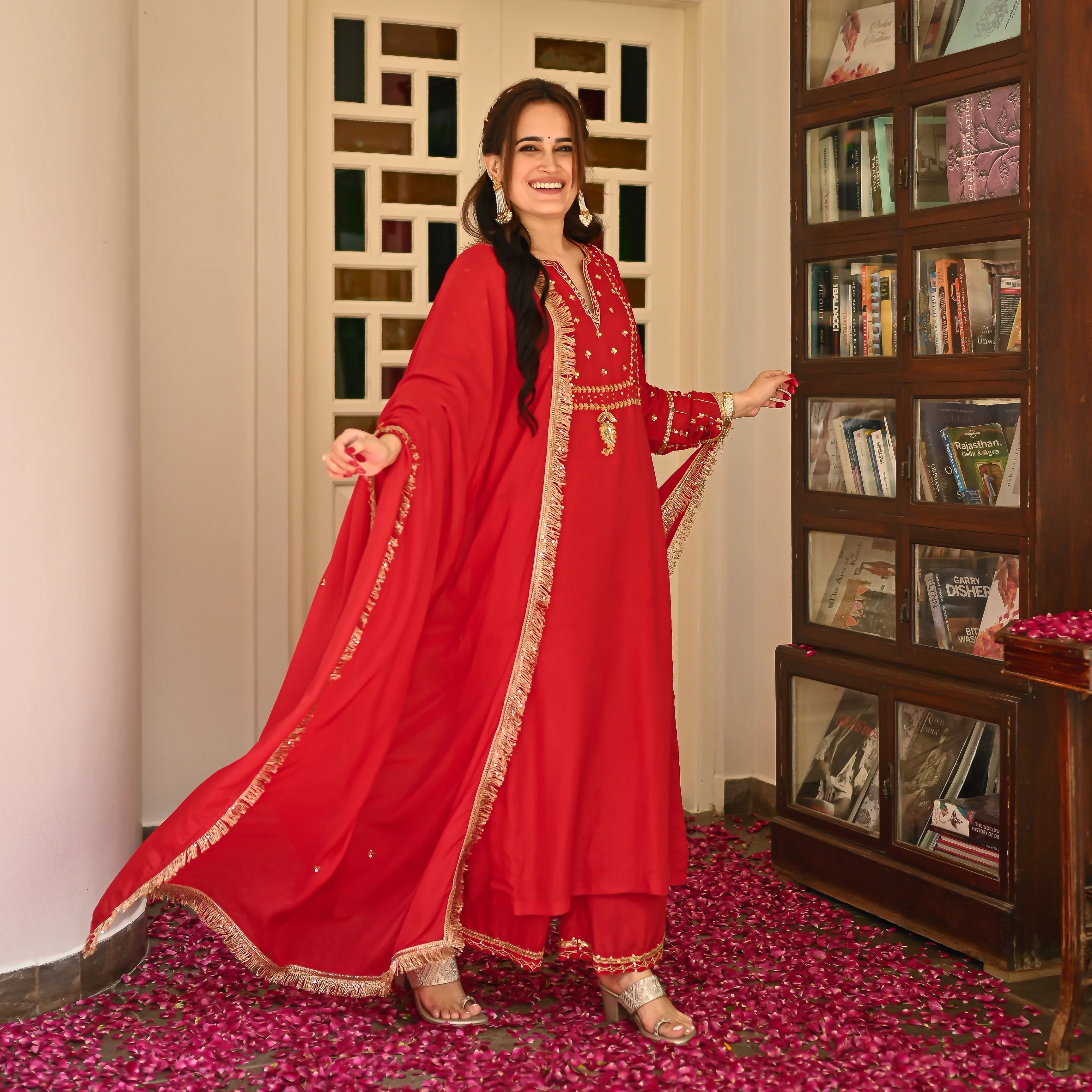 SILK AND SOFT ORGANZA KURTA SET