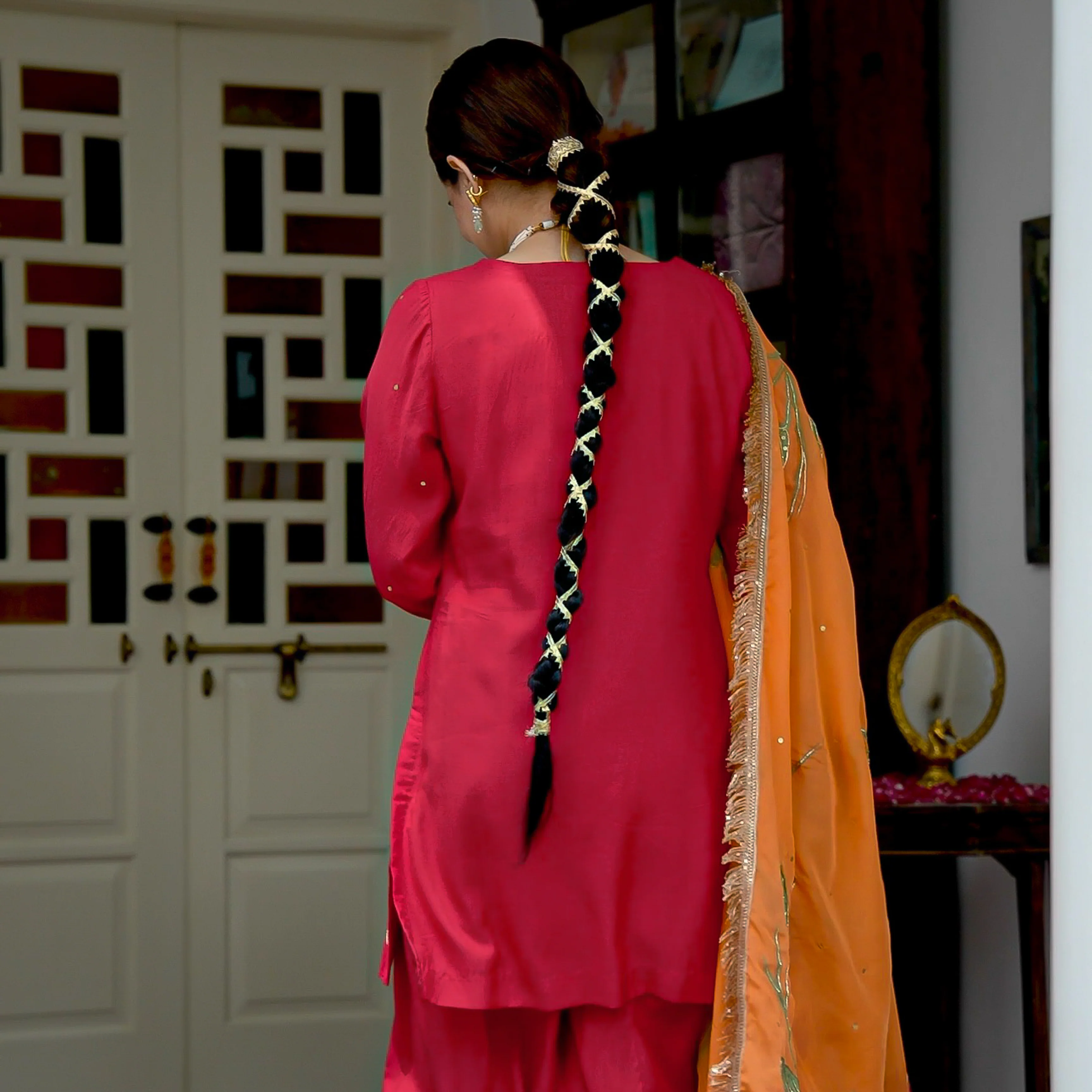 COTTON SILK KURTA SET