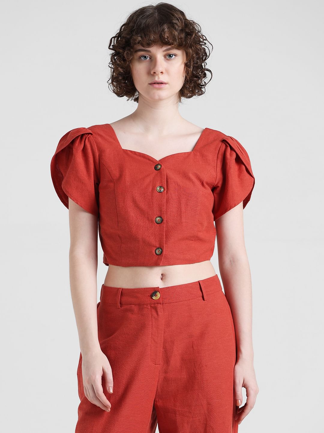 RED CO-ORD SET TOP