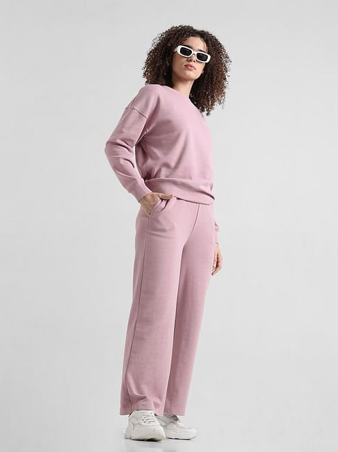 PINK WIDE LEG CO-ORD SET SWEATPANTS