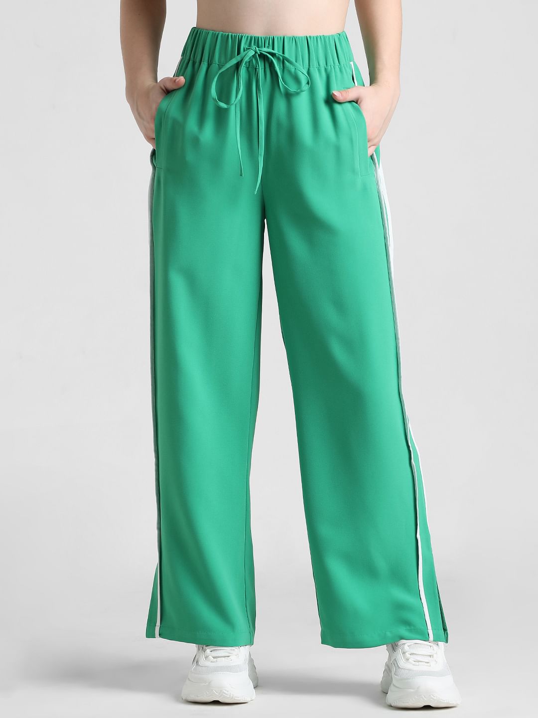 GREEN HIGH RISE CO-ORD SET PANTS