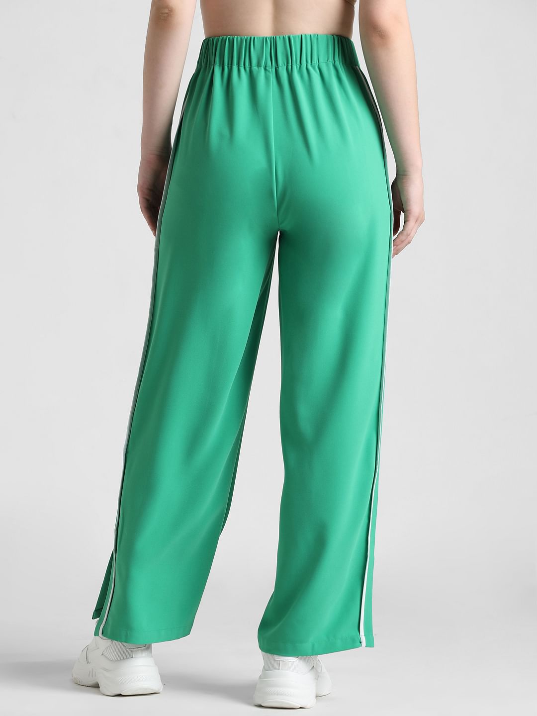 GREEN HIGH RISE CO-ORD SET PANTS