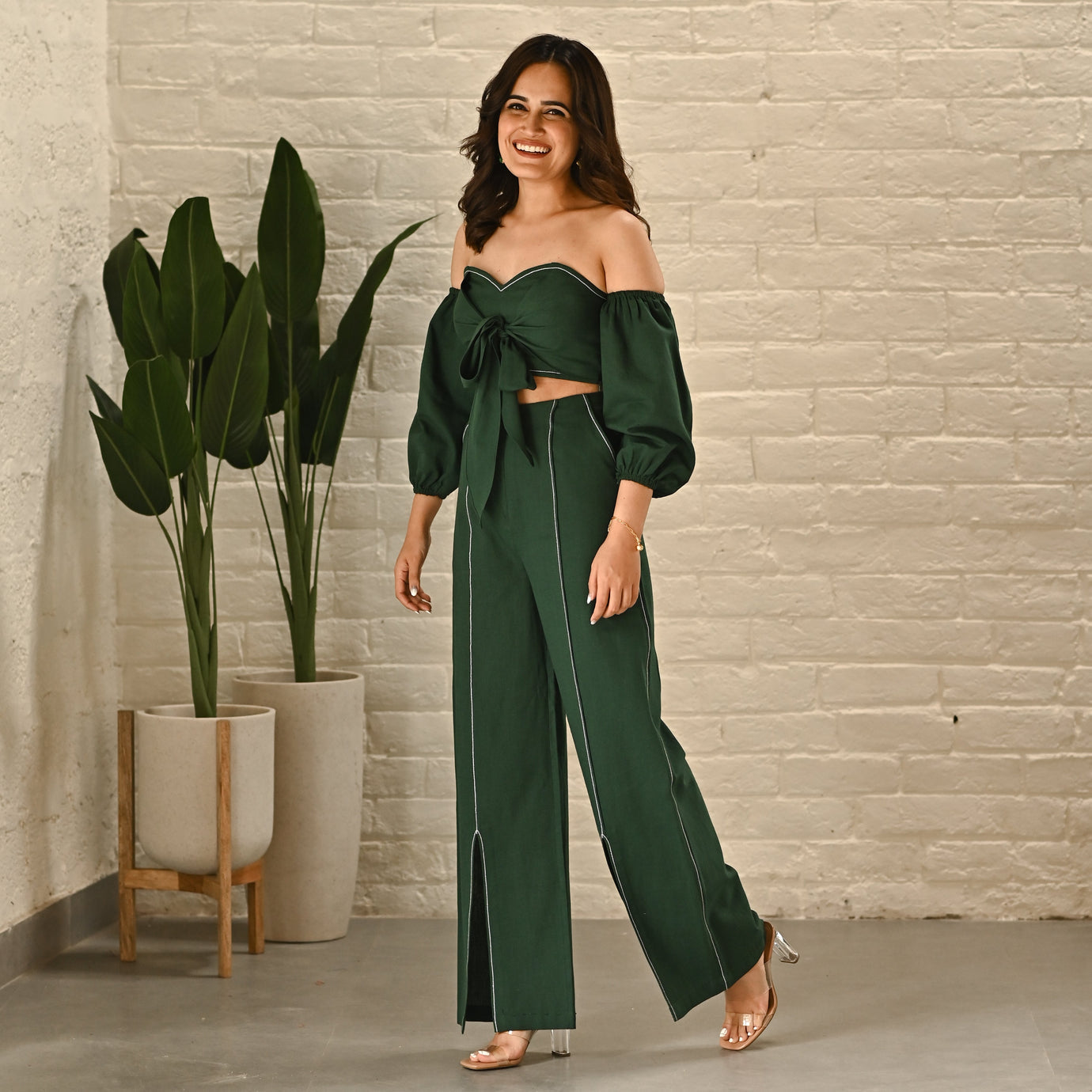 Bottle Green Co-ord Set