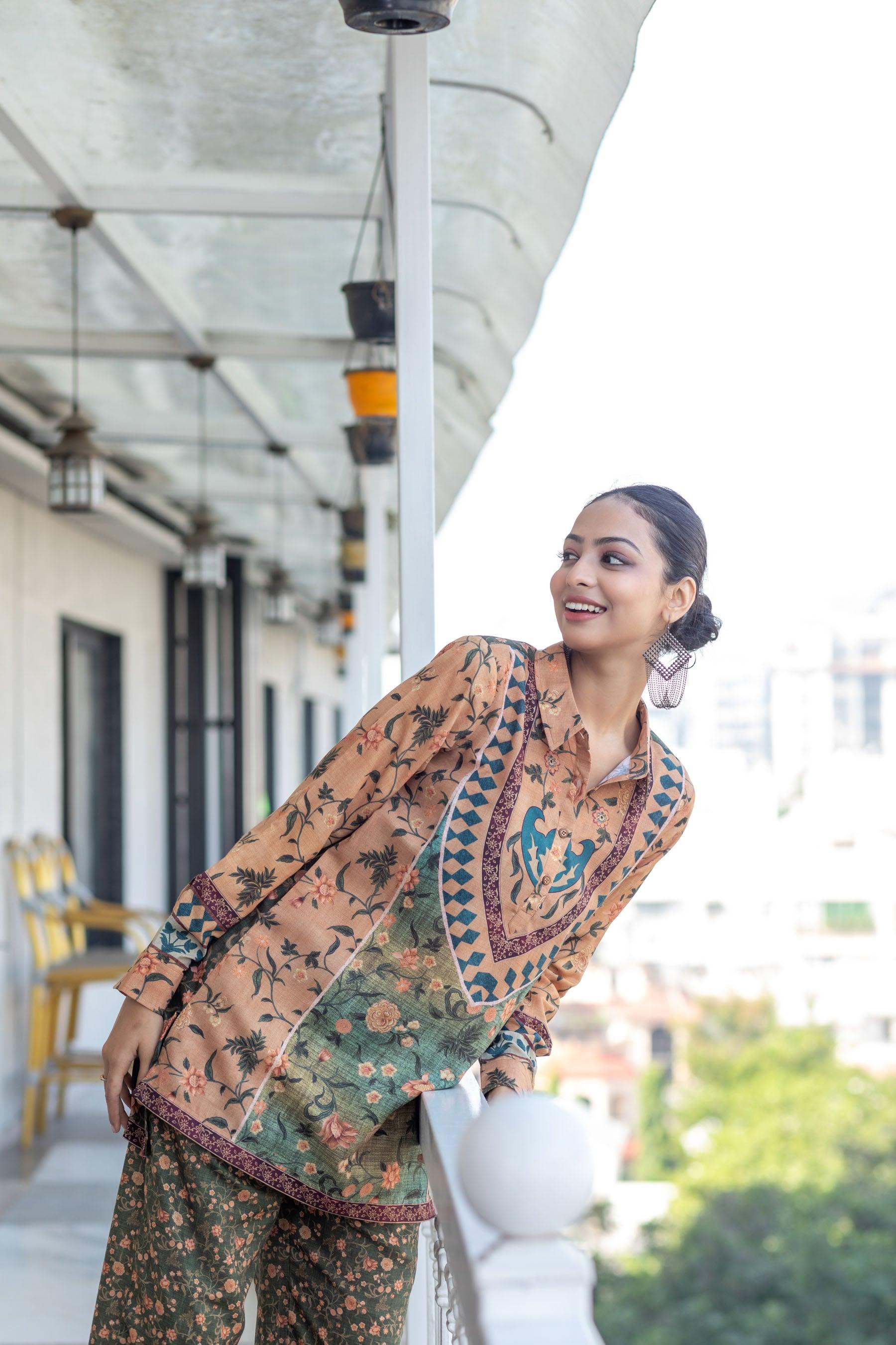 Earthy Meadow Printed Co-Ord Set